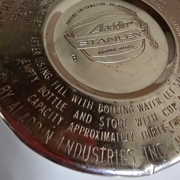 Vintage Aladdin Stanley Thermos A-944C 1 Qt Vacuum Bottle #100 Cup #11 Stopper - Picture 16 of 16